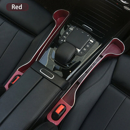 Car Seat Gap Filler Organizer- Upgrade Car Side Seat Gap Filler with Cup Holder and Phone Holder- Car Seat Gap Organizer 2 Pack